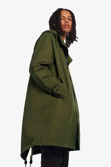 Fred Perry Shell Parka Miesten Takki Vihreä | FI 1810DFMN